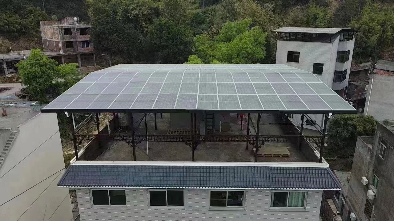 聊城15kw+10kwh自建别墅家庭光伏储能系统